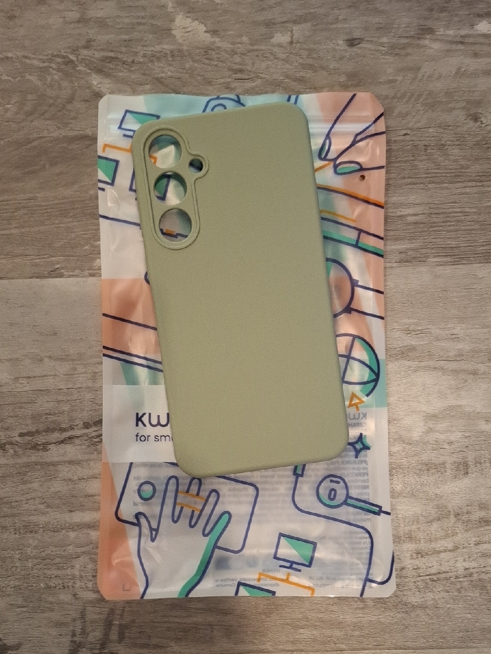 A55 Phone Case - Soft Gray Green - NWT